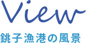 View 銚子漁港の風景